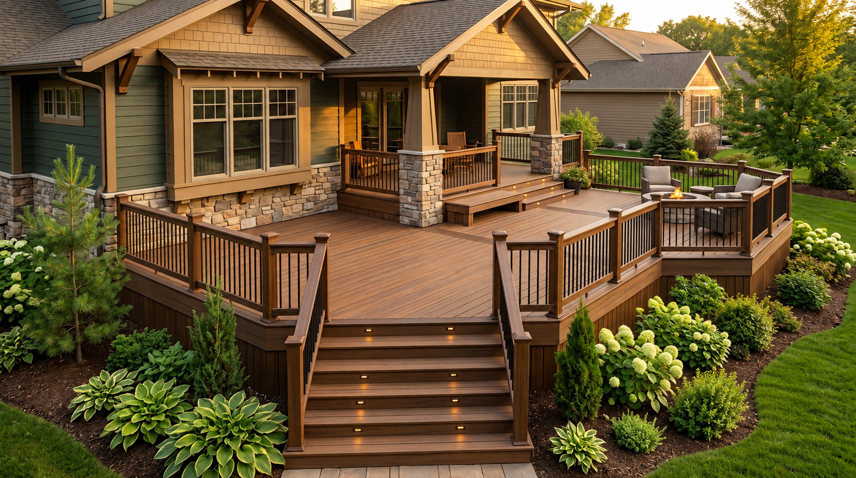 Explore top-brand composite decking that never needs staining, alongside a full line of decay-resistant cedar and treated framing materials built to handle Iowa’s seasons.